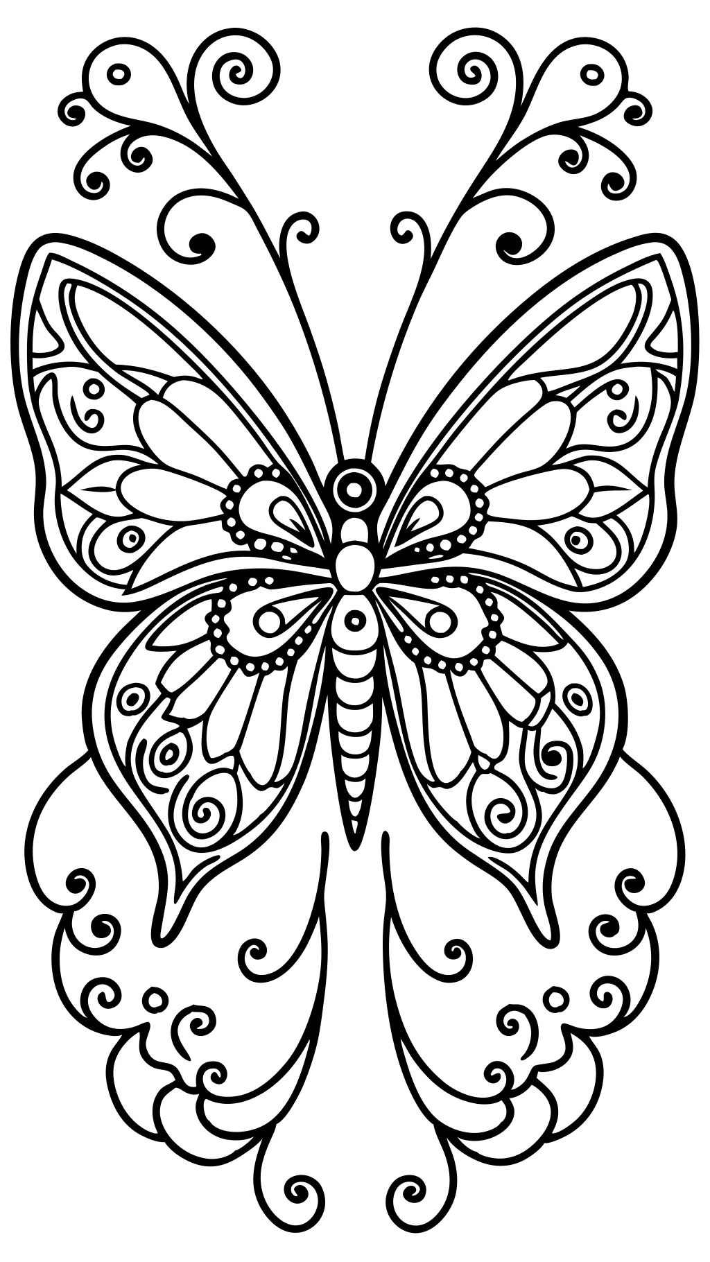 coloriages pour adultes papillons